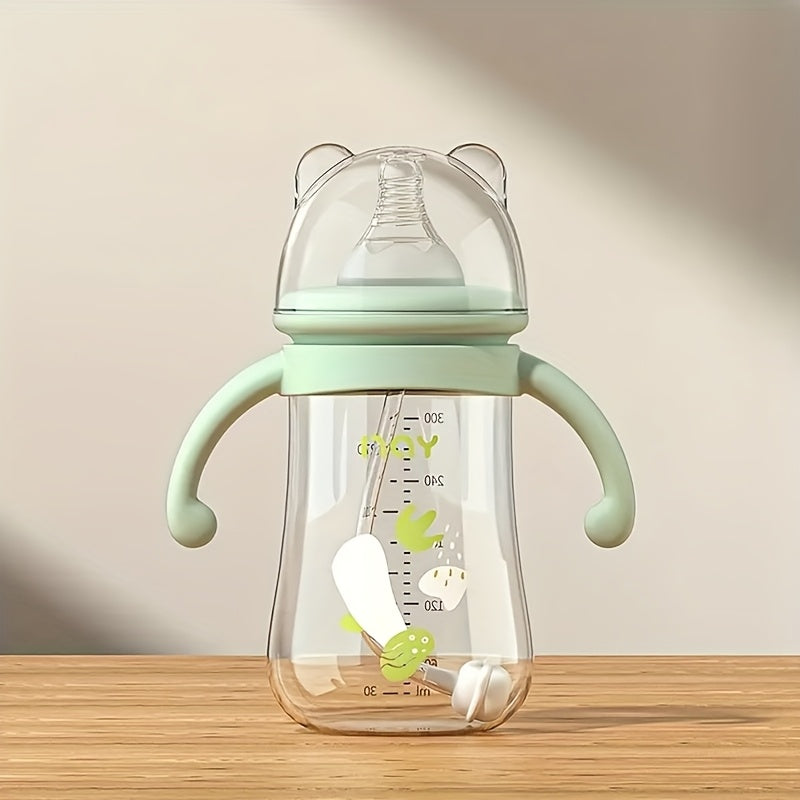 2pcs\u002F1pc Baby Feeding Bottle with Handle And Lid, Water\u002FMilk\u002FFormula Supplement Bottle for Infants Toddlers