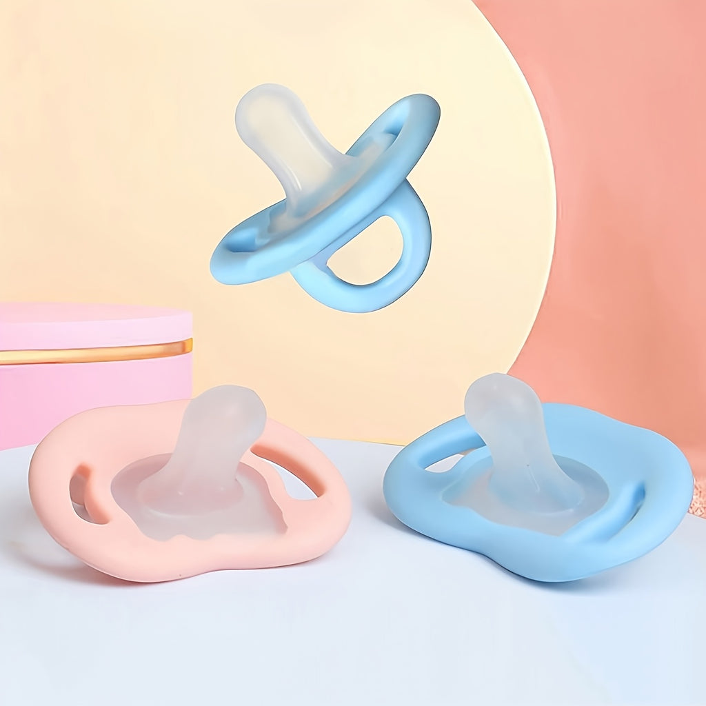 Soft Touch Silicone Baby Pacifier BPA-Free with Thumb Nipple, Newborn Soother, Baby Shower Gift