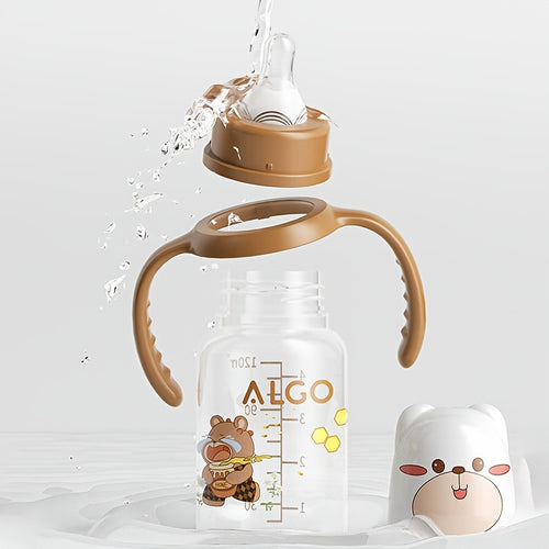 2pcs\u002F1pc 8.12oz polypropylene baby bottle with handle - leak proof standard caliber, durable PP material and nipple, ideal gift choice