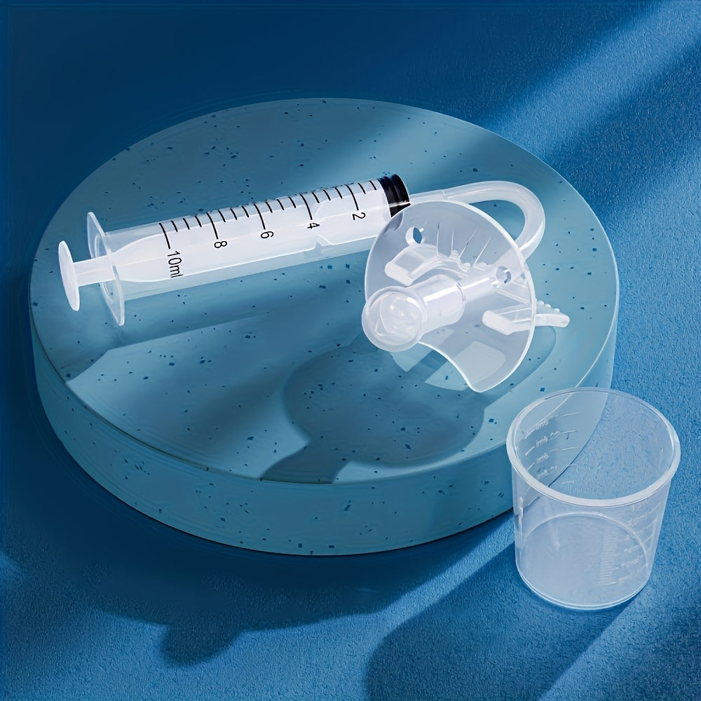 1pc Silicone Syringe Baby Pacifier Feeder, Food Fruit Milk Juice Medicine Feeder