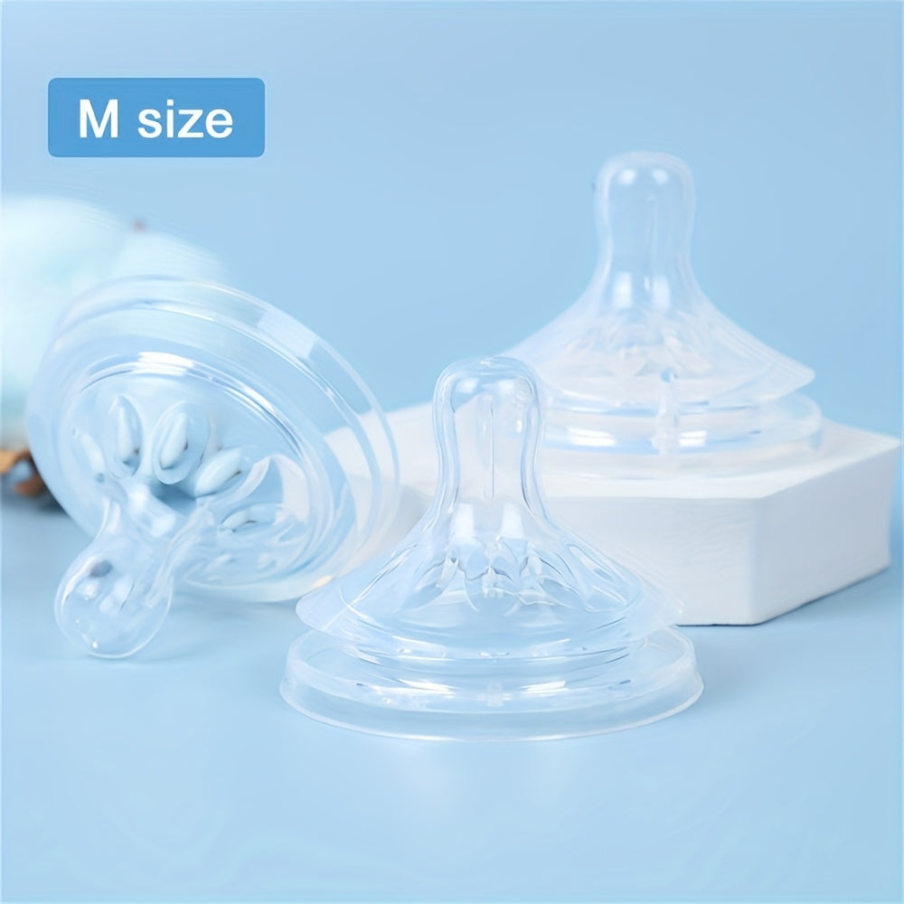 3\u002F4\u002F5pcs Silicone Wide-Mouth Soft Pacifiers for 3-6 Month Old Babies, Holiday Gift