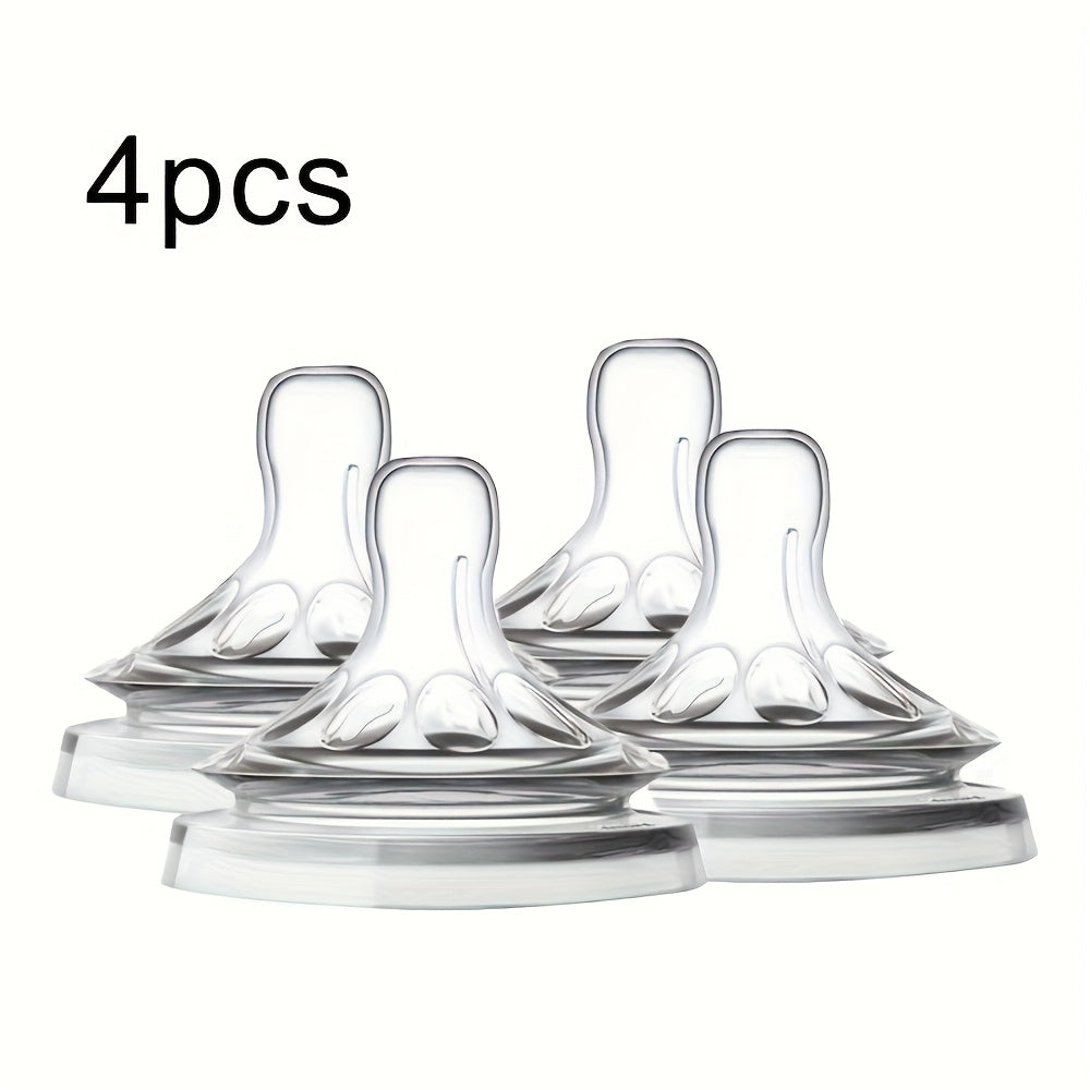 3\u002F4\u002F5pcs Silicone Wide-Mouth Soft Pacifiers for 3-6 Month Old Babies, Holiday Gift