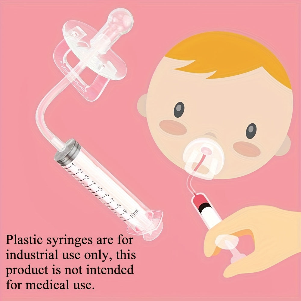 1pc Silicone Syringe Baby Pacifier Feeder, Food Fruit Milk Juice Medicine Feeder