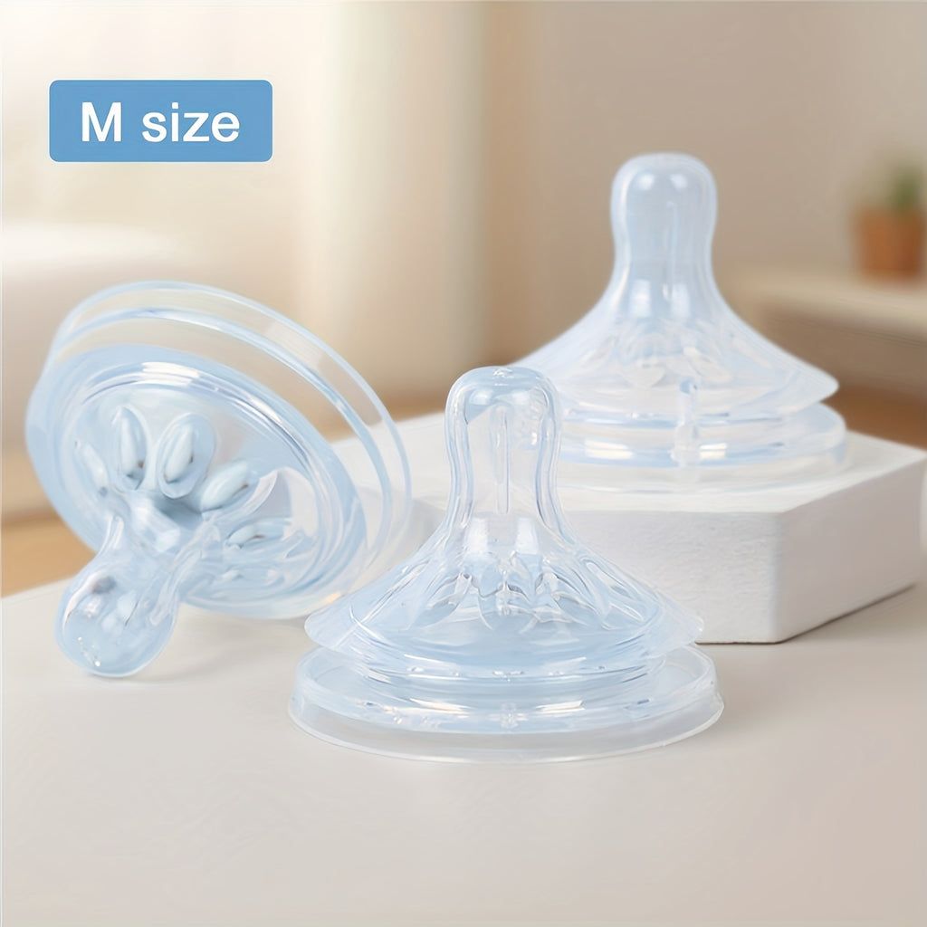 3\u002F4\u002F5pcs Silicone Wide-Mouth Soft Pacifiers for 3-6 Month Old Babies, Holiday Gift