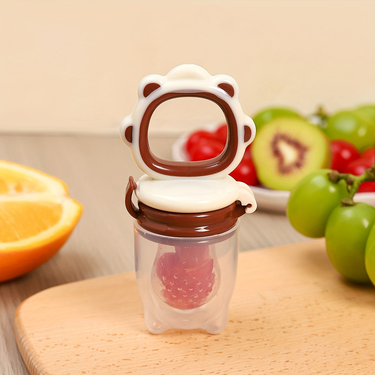 A Baby Silicone Bite Baby Eat Fruit Feeder Baby Fruit And Vegetable Food Grade Silicone Bite Bag Baby Pacifier Fruit And Vegetable Bite Bag Baby Feeder