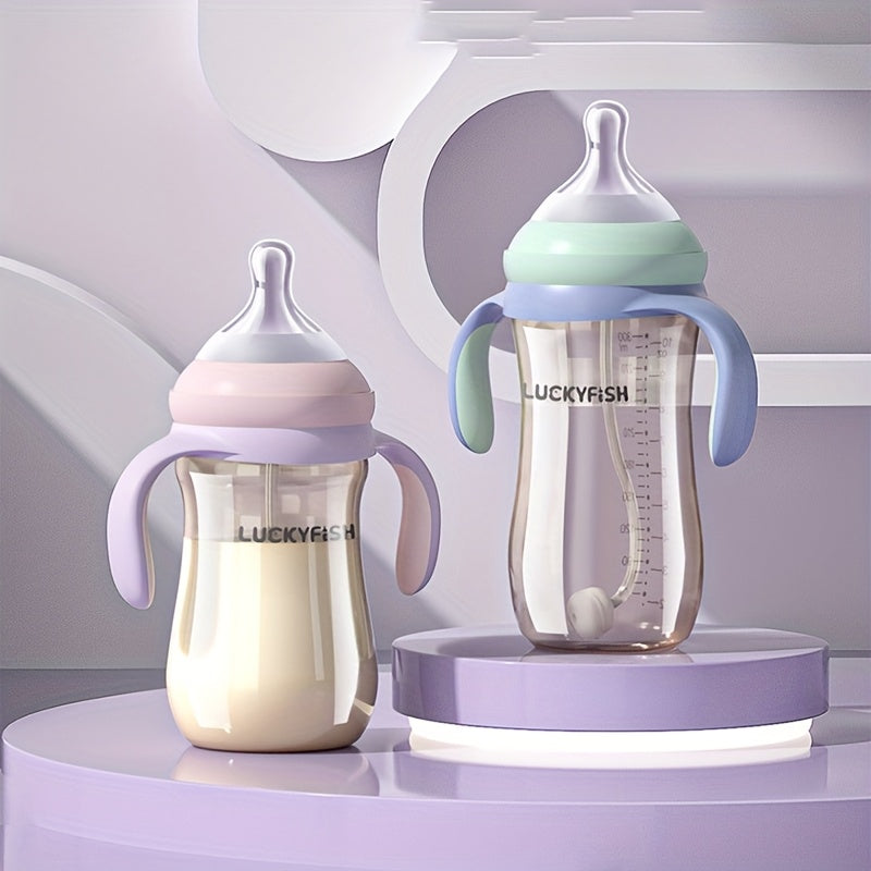2pcs\u002F1pc Baby Feeding Bottle with Handle, PP Bottle for Infants And Toddlers for Water And Formula Milk