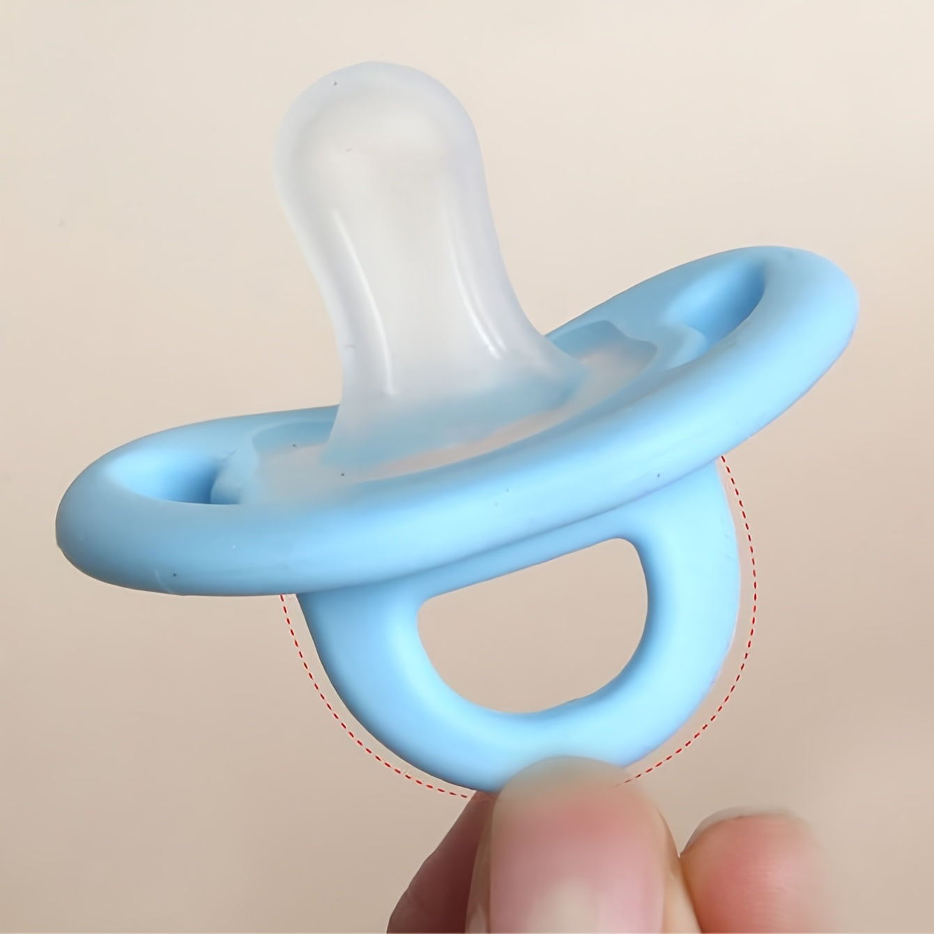 Soft Touch Silicone Baby Pacifier BPA-Free with Thumb Nipple, Newborn Soother, Baby Shower Gift