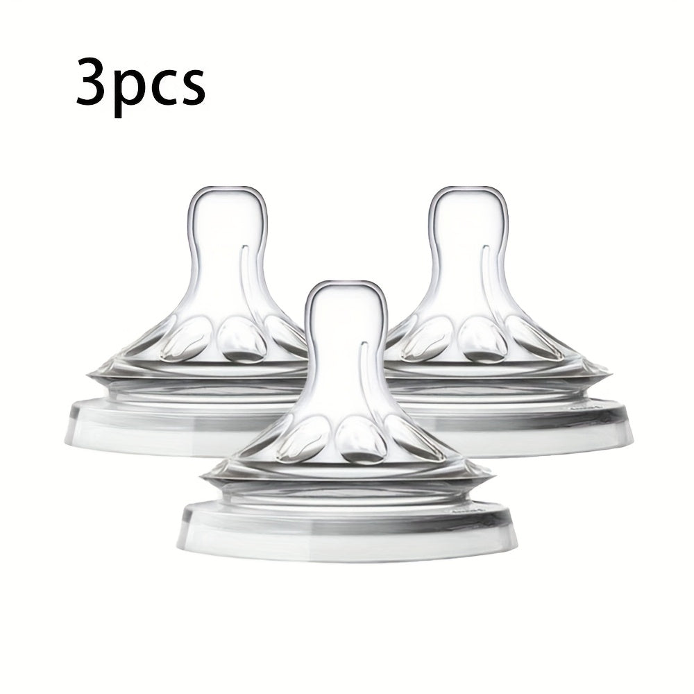 3\u002F4\u002F5pcs Silicone Wide-Mouth Soft Pacifiers for 3-6 Month Old Babies, Holiday Gift