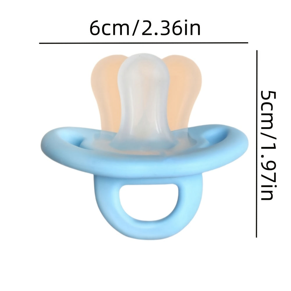 Soft Touch Silicone Baby Pacifier BPA-Free with Thumb Nipple, Newborn Soother, Baby Shower Gift