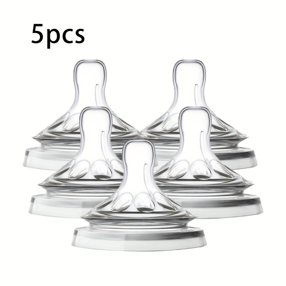 3\u002F4\u002F5pcs Silicone Wide-Mouth Soft Pacifiers for 3-6 Month Old Babies, Holiday Gift
