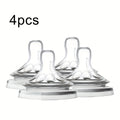3\u002F4\u002F5pcs Silicone Wide-Mouth Soft Pacifiers for 3-6 Month Old Babies, Holiday Gift