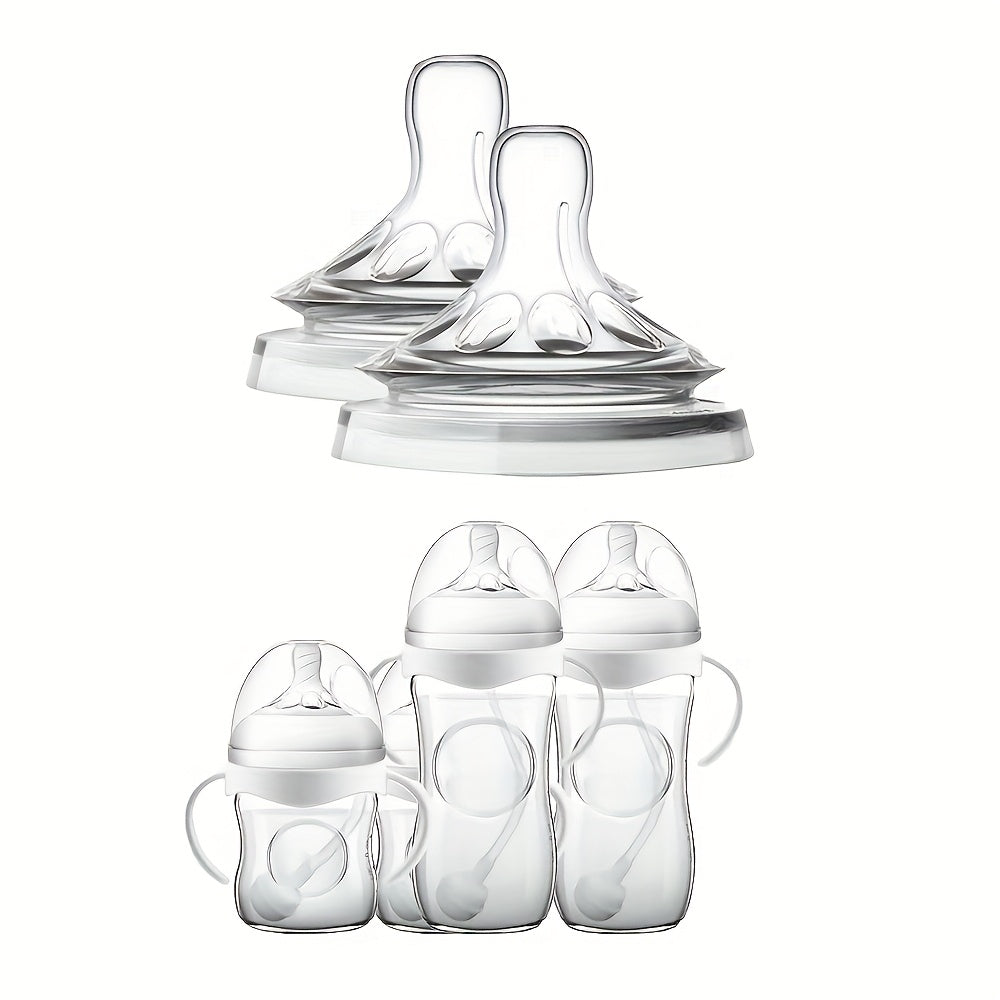 3\u002F4\u002F5pcs Silicone Wide-Mouth Soft Pacifiers for 3-6 Month Old Babies, Holiday Gift