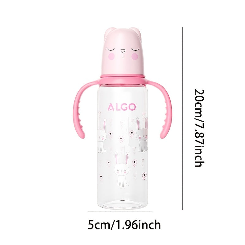 2pcs\u002F1pc 8.12oz polypropylene baby bottle with handle - leak proof standard caliber, durable PP material and nipple, ideal gift choice